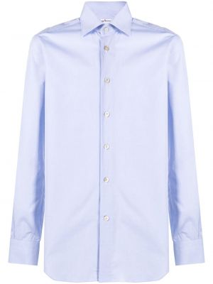 Camisa manga larga Kiton azul