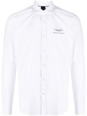 Риза с принт Hackett бяло
