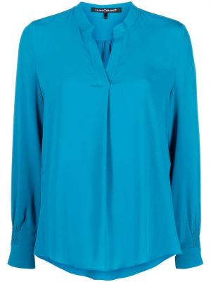 Блуза с v-образно деколте Luisa Cerano синьо