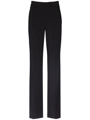 Viskózové rovné kalhoty Isabel Marant černé