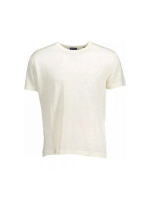 Haftowana koszulka Gant biała