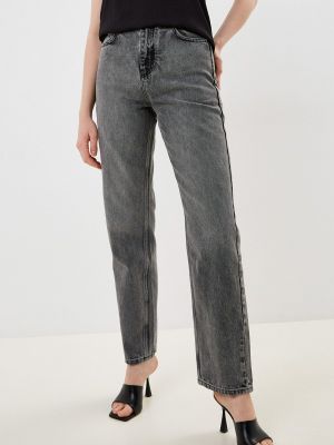 Серые прямые джинсы Eleganzza