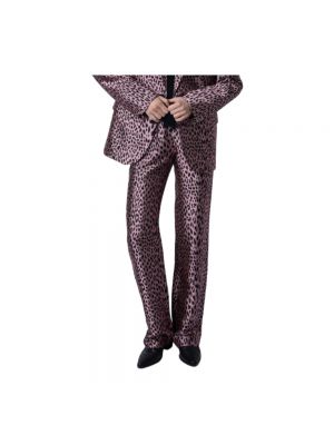 Pantalones leopardo de tejido jacquard Zadig & Voltaire rosa