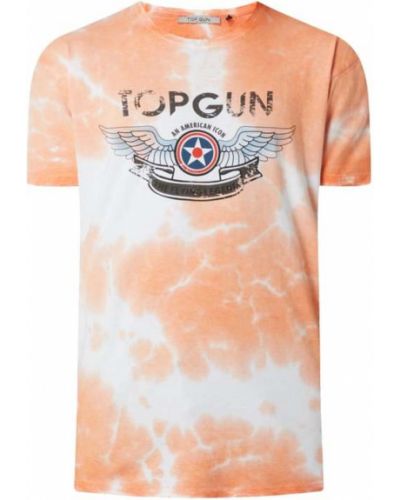 T-shirt z printem Top Gun, pomarańczowy