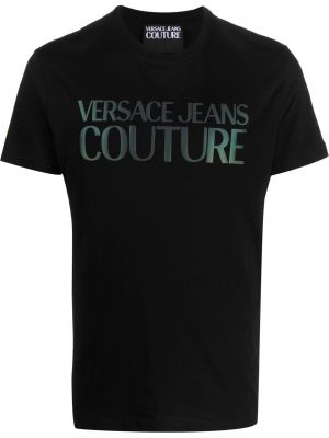 Trykt t-skjorte Versace Jeans Couture svart