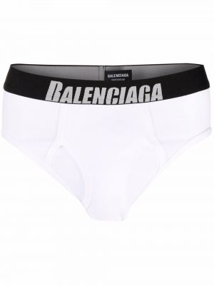 Памучни боксерки Balenciaga бяло