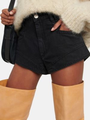 Shorts en jean Isabel Marant noir