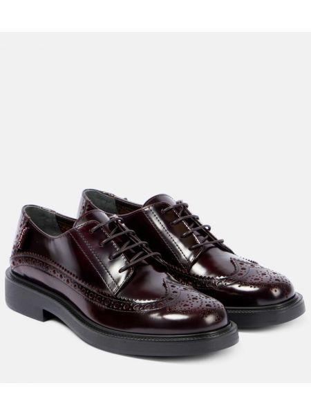 Lær brogues Tod's brun