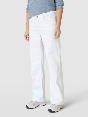 Proste jeansy z kieszeniami Mac białe