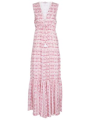 Dlouhé šaty s potiskem Heidi Klein růžové