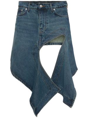 Asymetrická džínsová sukňa Y/project modrá