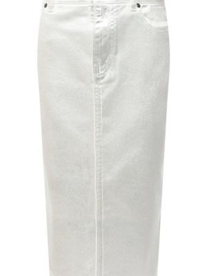Джинсовая юбка Tom Ford серебряная