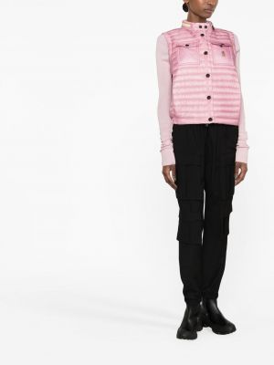Prošívaná vesta Moncler Grenoble růžová