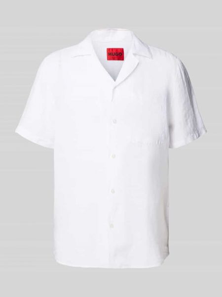 Koszula z krótkim rękawem Hugo Boss biała