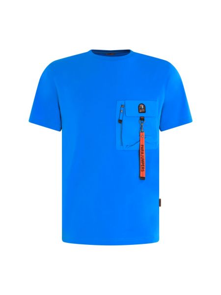 Koszulka z krótkim rękawem Parajumpers niebieska