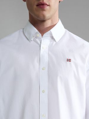 Однотонная рубашка Napapijri белая