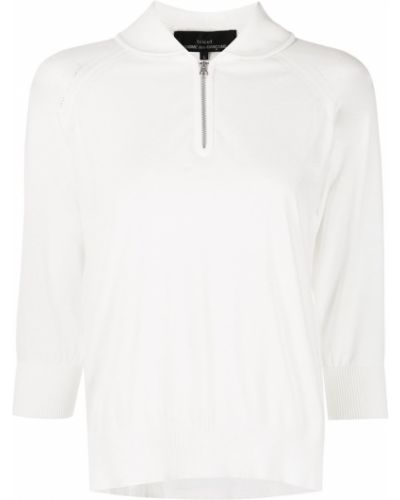 Jersey con cremallera de punto de tela jersey Comme Des Garçons Tricot blanco