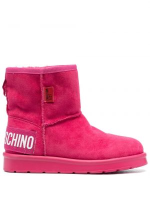 Ankle boots Love Moschino różowe