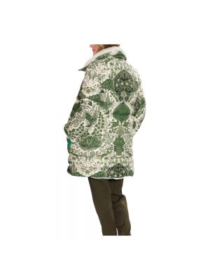 Abrigo con cuello alto reversible Etro verde