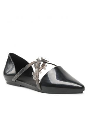 Pantofi cu dungi Melissa negru