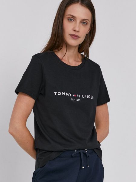 Тениска Tommy Hilfiger черно