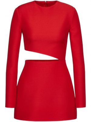 Krepinis mini suknele Valentino Garavani raudona