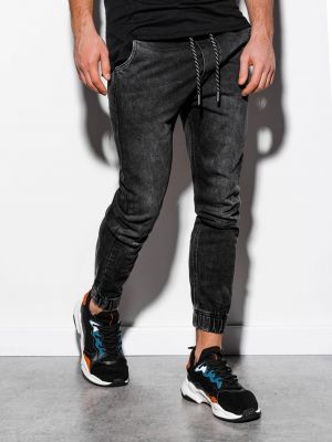 Běžecké kalhoty Ombre Clothing černé