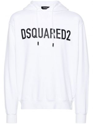 Raštuotas medvilninis džemperis su gobtuvu Dsquared2