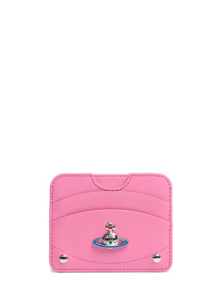 Δερμάτινος πορτοφόλι Vivienne Westwood ροζ