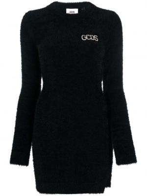 Krištáľové mini šaty Gcds čierna