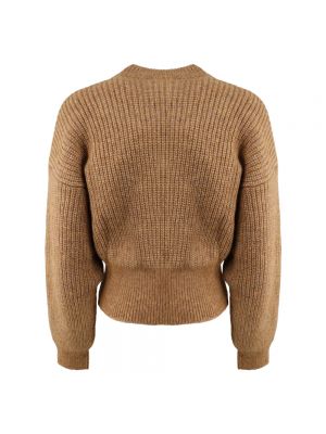 Suéter de cuello redondo Hugo Boss marrón