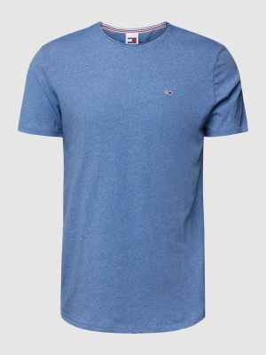 Koszulka slim fit Tommy Jeans niebieska