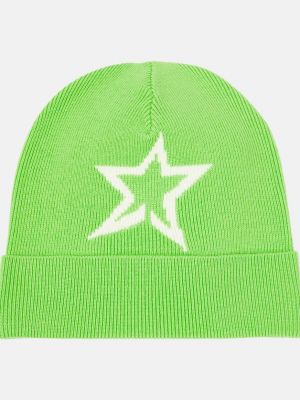 Шерстяная шапка Perfect Moment зеленая