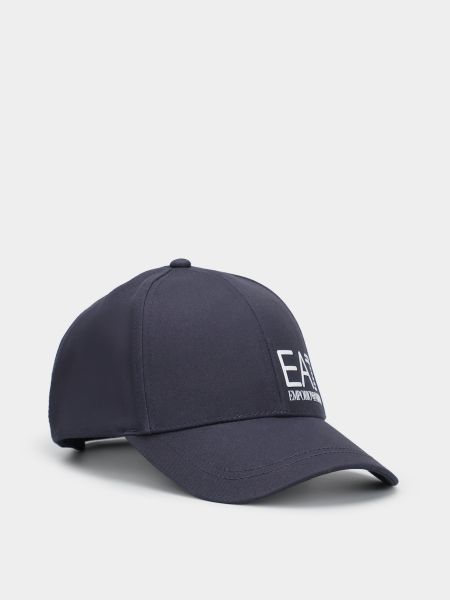 Синяя хлопковая кепка Ea7