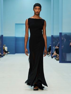 Dlouhé šaty Max Mara čierna