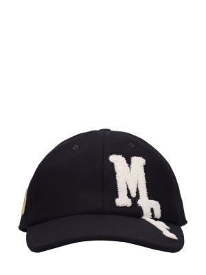 Cappello con visiera di lana Moncler Genius nero