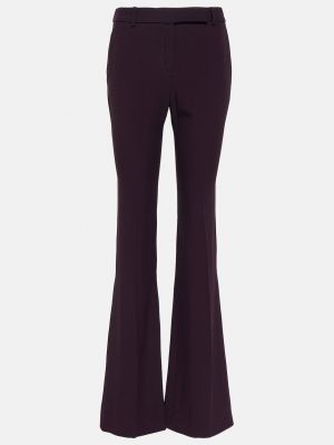 Прямые брюки со средней посадкой Alexander Mcqueen фиолетовый
