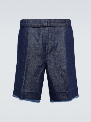Pantaloni scurți din denim Lanvin albastru