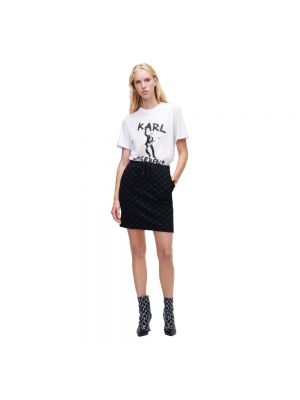 Spódnica midi Karl Lagerfeld czarna