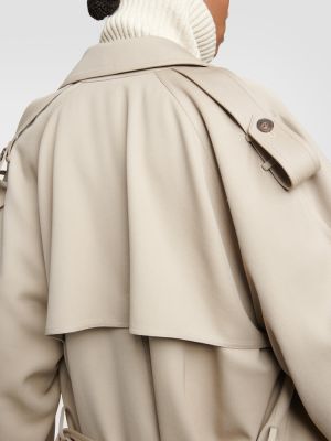 Woll trenchcoat The Row beige