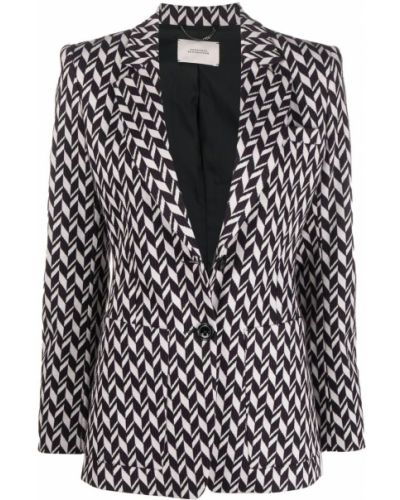 Jacquard lang blazer Dorothee Schumacher hvit