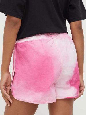 Kraťasy s vysokým pasem Adidas Originals růžové