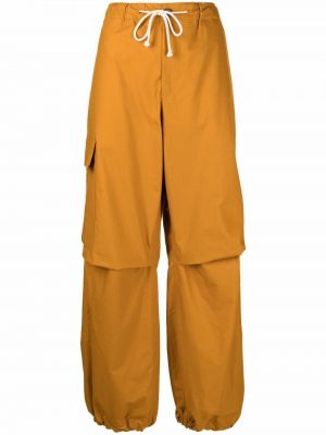 Pantalones con cordones con bolsillos Jil Sander marrón