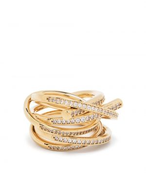 Kristály gyűrű Ferragamo aranyszínű