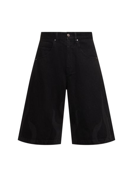 Pantalones cortos vaqueros de algodón Adidas Originals negro