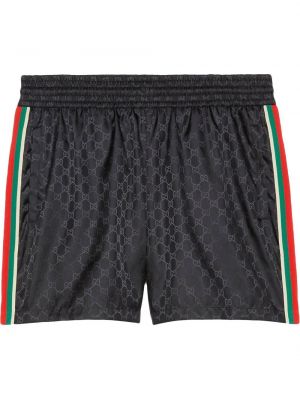 Jacquard kratke hlače Gucci crna