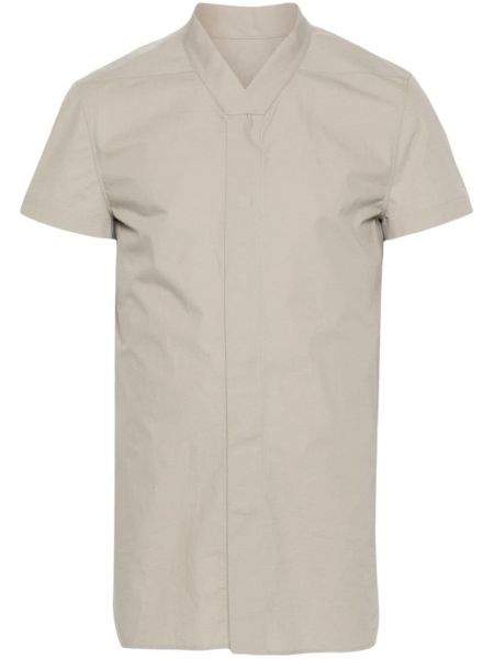 Bavlnená košeľa Rick Owens sivá