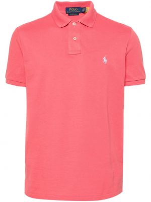 Pamučna polo majica Polo Ralph Lauren ružičasta