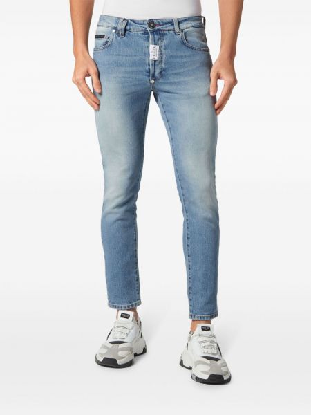 Jeans skinny taille basse avec applique Philipp Plein