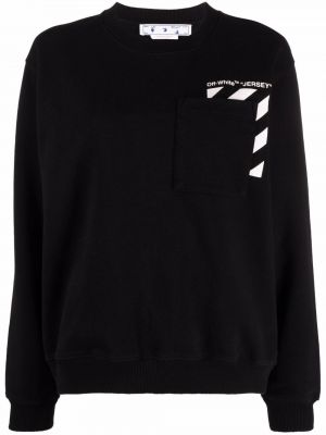 Rund hals trykt sweatshirt Off-white